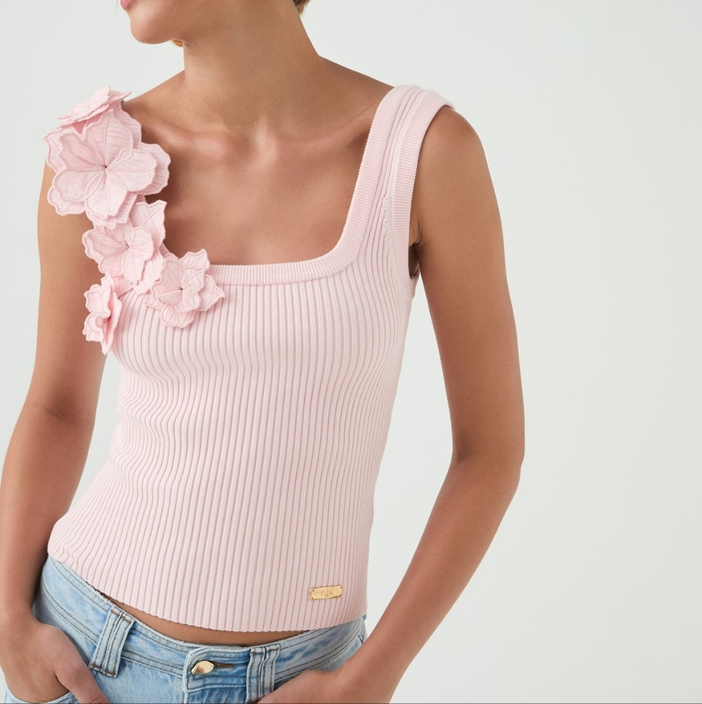 Aje Splendour Flower Knit Tank - Picture 4 of 12